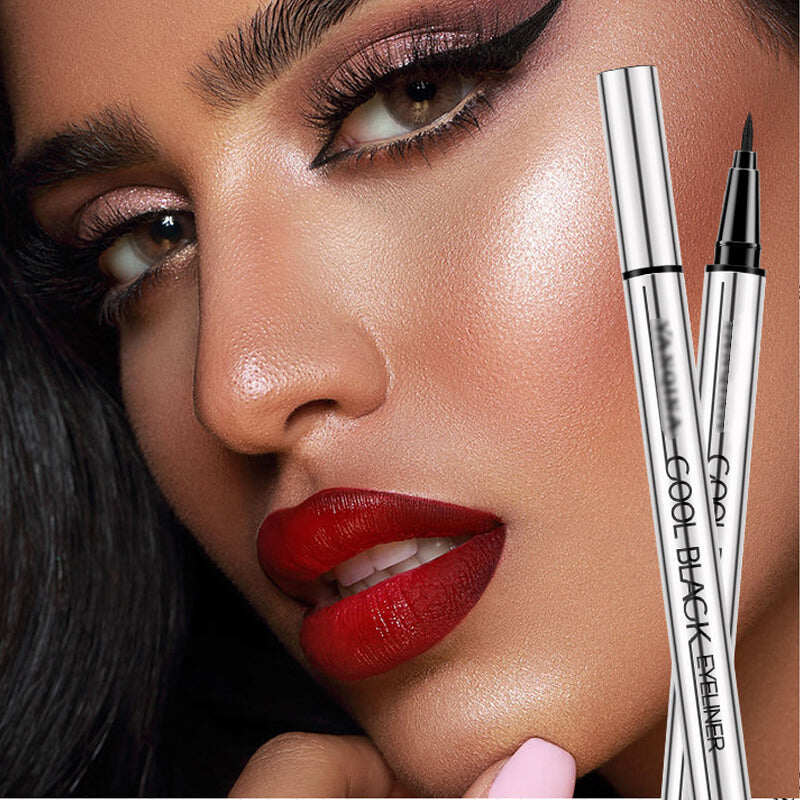 Waterproof Smudge-Proof Eyeliner – 24HR Intense Black Precision!