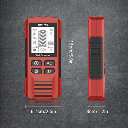 Limited Time Half Price - 6-in-1 Multi-Function Handheld HD LCD Display Wall Metal Detector