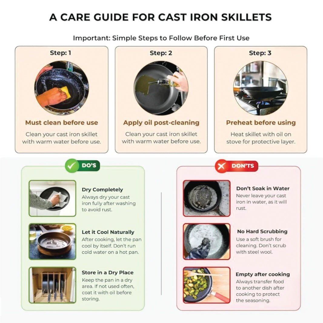 Multifunctional Cast Iron Roaster