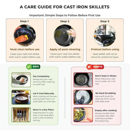 Multifunctional Cast Iron Roaster