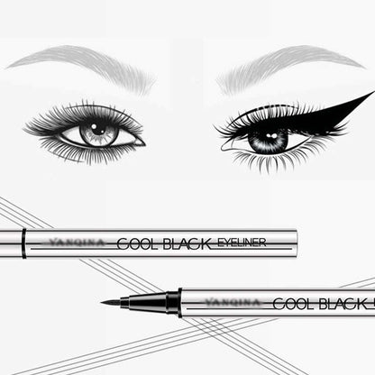 Waterproof Smudge-Proof Eyeliner – 24HR Intense Black Precision!