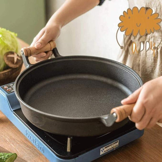 30cm Cast Iron Frying Pan with Lid